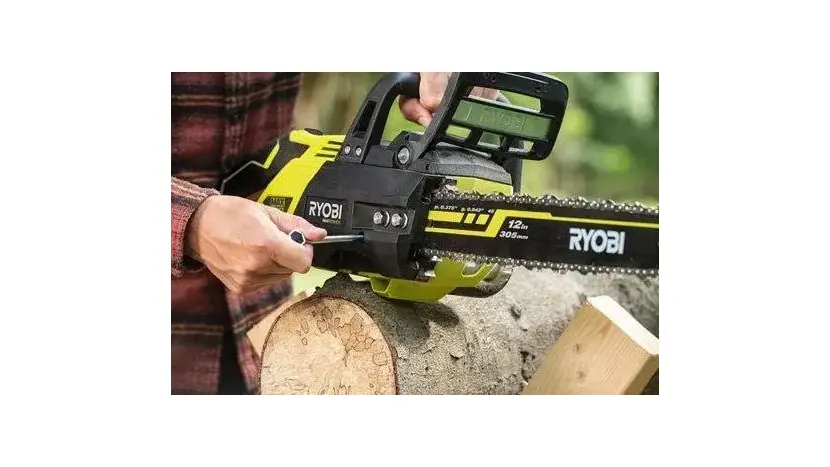 Пила ланцюгова акумуляторна Ryobi RY36CSX40B-160P, шина 40см Oregon MAX POWER 36В, АКБ 1х6Ач, безщіткова, бічний двигун фото 4 купити в Україні