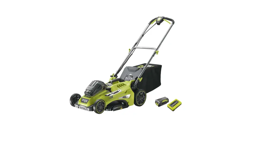 Газонокосарка акумуляторна Ryobi RLM36X46H50PG фото 2 купити в Україні