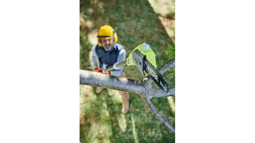 Висоторіз ланцюговий акумуляторний Ryobi RPP1820-15S, 18В ONE+, акб 1x1.5Ач, шина 20 см Oregon фото 3 купити в Україні