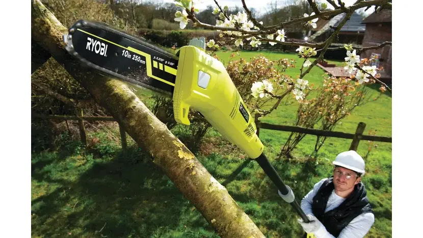 Висоторіз ланцюговий електричний Ryobi RPP755E, 750Вт, шина 25 см фото 3 купити в Україні