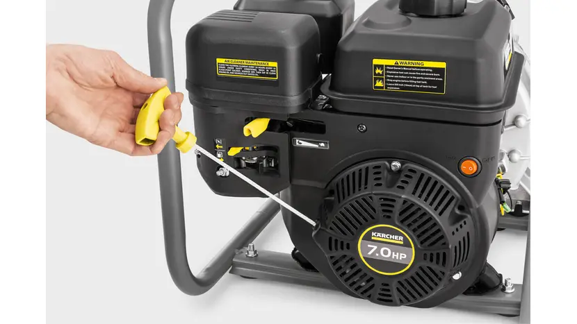 Мотопомпа бензиновая Karcher WWP 45 для грязной воды, 45м3/ч, 6.9 л.с., 166 см/куб, 36кг, фото фото 3