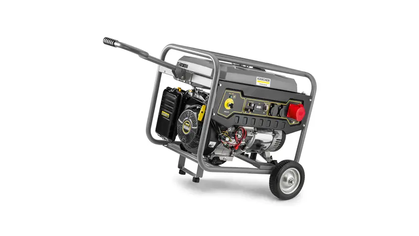 Генератор Karcher PGG 8/3 бензиновий, 380В (+230В), електростарт, max 7.5кВт, AVR + Мінімийка високого тиску Karcher K5, 145 бар, 2.1кВт, універсальний 1/3 (230/380 В), 7.5 кВт фото 2 купити в Україні
