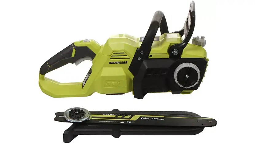 Пила ланцюгова акумуляторна Ryobi RY36CSX35A-0, шина 35см Oregon, MAX POWER 36В, безщіткова, Solo (без АКБ та ЗУ) фото 5 купити в Україні