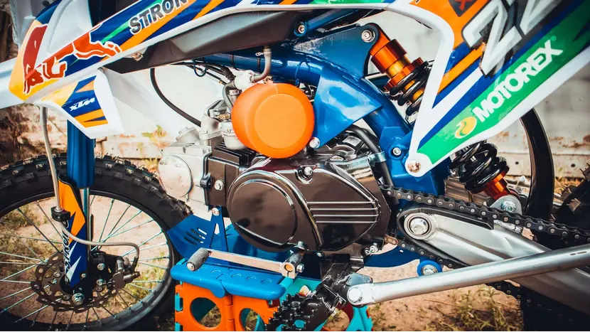 Питбайк PRB XTM 125cc (STRONG) оранжевый, фото фото 6