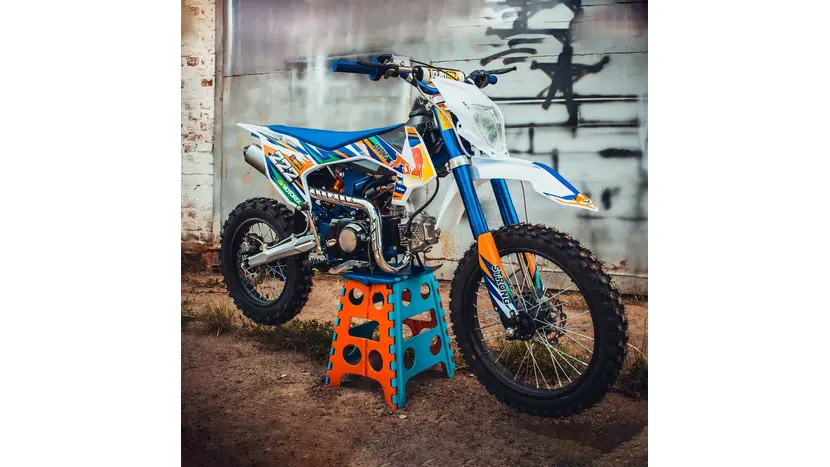 Питбайк PRB XTM 125cc (STRONG) синий, фото фото 7