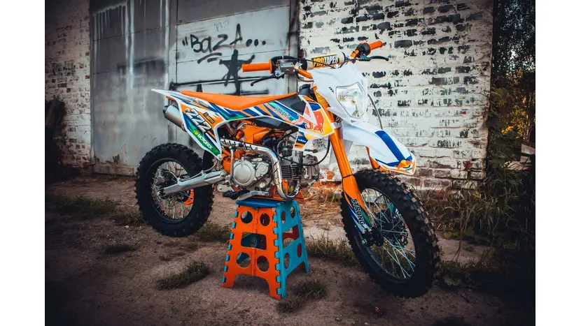Пітбайк PRB XTM 140cc (STRONG) помаранчевий фото 2 купити в Україні