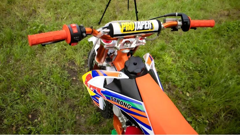Пітбайк PRB XTM 140cc (STRONG) помаранчевий фото 8 купити в Україні