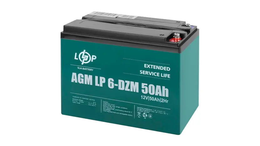 Тяговий свинцево-кислотний акумулятор Logicpower LP 6-DZM-50 Ah фото 2 купити в Україні