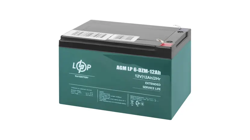 Тяговий свинцево-кислотний акумулятор Logicpower LP 6-DZM-12 фото 2 купити в Україні