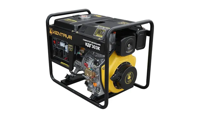 Генератор дизельный Кентавр КДГ303К, однофазный (230 В), 3.5 кВт, фото фото 3