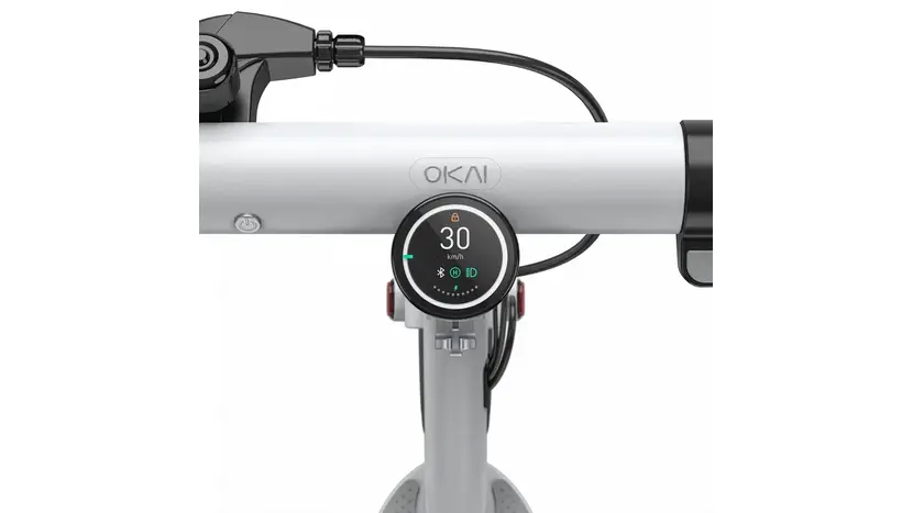 Електросамокат OKAI ES10-NEON Lite 9", 300(600)W, 7.8Ah, 30km, 25km\h, 20%, NFC, App, White (ES10-W) фото 7 купити в Україні