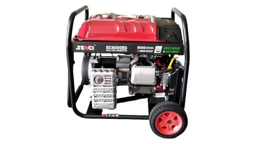 Генератор двухтопливный Senci SC 6000 ED (газ, бензин), однофазный (230 В), 5 кВт, фото фото 7