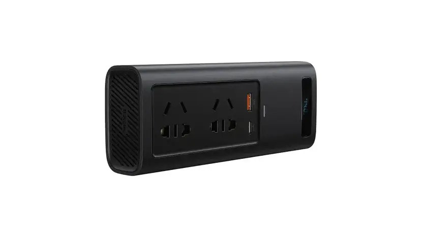 Автомобильный инвертор Baseus In-car Inverter 150W (220V CN/EU) Black (CRNBQ-A01), фото фото 2