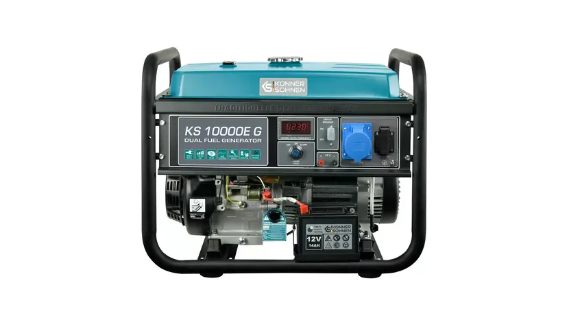 Генератор двопаливний Könner&Söhnen KS 10000E G (газ, бензин), однофазний (230 В), 8 кВт фото 8 купити в Україні