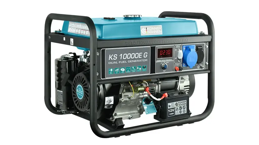 Генератор двопаливний Könner&Söhnen KS 10000E G (газ, бензин), однофазний (230 В), 8 кВт фото 2 купити в Україні