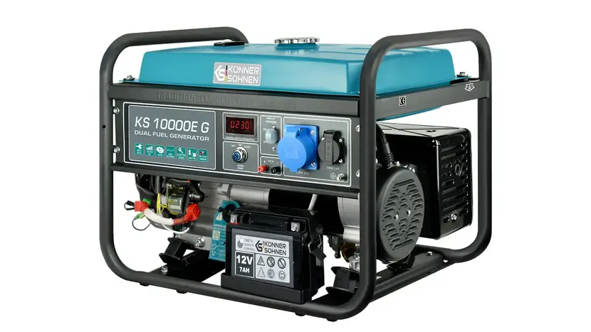 Генератор двопаливний Könner&Söhnen KS 10000E G (газ, бензин), однофазний (230 В), 8 кВт фото 3 купити в Україні