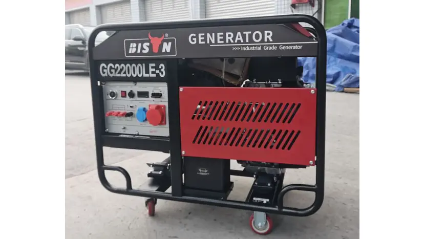 Бензиновый генератор Bison GG22000LE-3 (3 фази), универсальный 1/3 (230/380 В), 16 кВт, фото фото 2