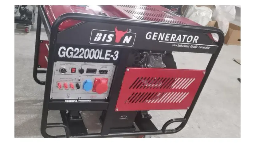 Бензиновый генератор Bison GG22000LE-3 (3 фази), универсальный 1/3 (230/380 В), 16 кВт, фото фото 3