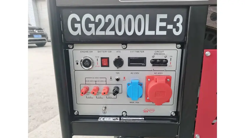 Бензиновый генератор Bison GG22000LE-3 (3 фази), универсальный 1/3 (230/380 В), 16 кВт, фото фото 6