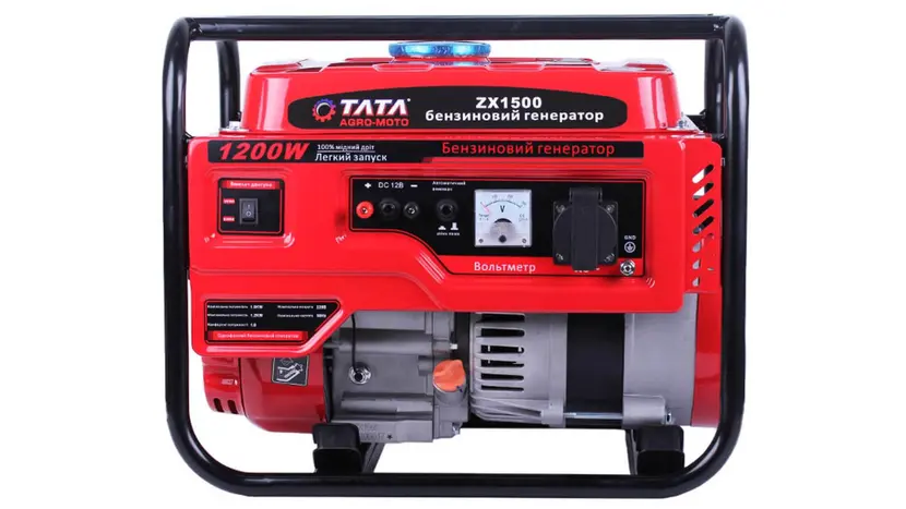 Бензиновый генератор TATA ZX1500 (1.2KW), однофазный (230 В), 1.2 кВт, фото фото 3