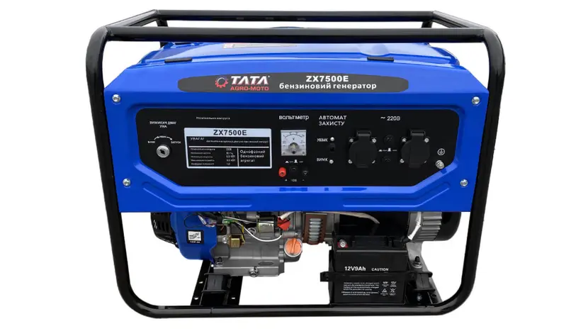 Бензиновый генератор TATA ZX7500 (6KW) с электростартером, однофазный (230 В), 6.5 кВт, фото фото 2