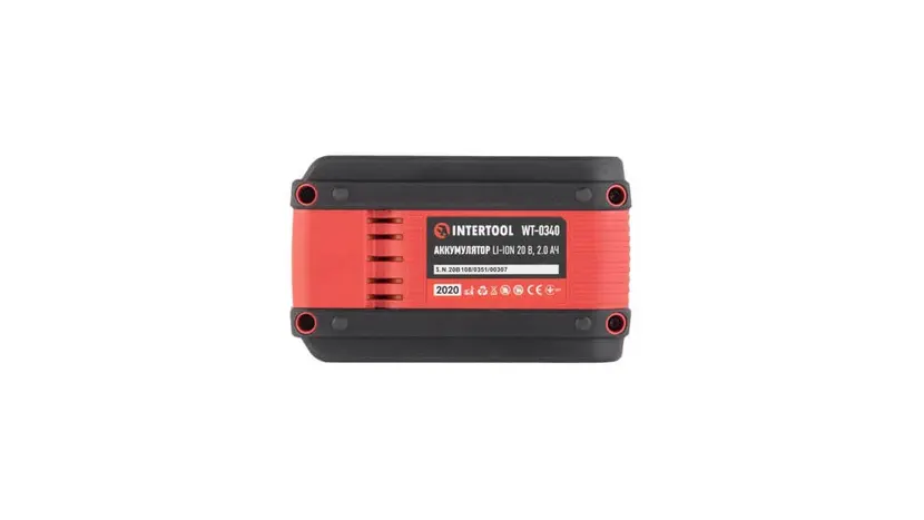 Аккумулятор Intertool WT-0340 20 В, литий-ион, 2.0 Ач, индикатор уровня заряда, фото фото 5