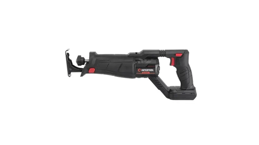 Пила сабельная аккумуляторная Intertool WT-0367 с бесщеточным двигателем 20 В, 0-2500 об/мин, ход пилы 28 мм, без ЗУ и АКБ, фото фото 2