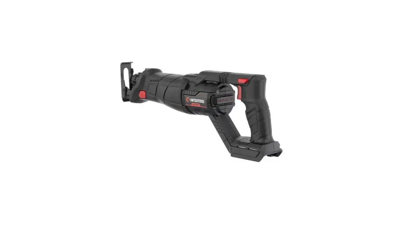 Пила сабельная аккумуляторная Intertool WT-0367 с бесщеточным двигателем 20 В, 0-2500 об/мин, ход пилы 28 мм, без ЗУ и АКБ, фото фото 3