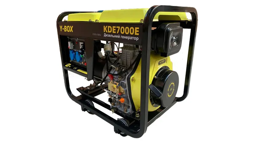 Генератор дизельний Y-BOX KDE7000E 4.5KW, однофазний (230 В), 5 кВт фото 2 купити в Україні