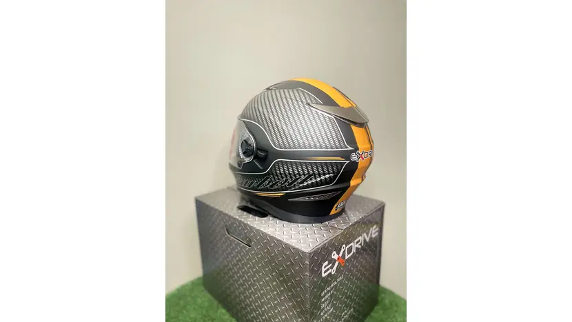 Мотошолом EXdrive EX-09 Carbon інтеграл чорний матовий розмір М фото 8 купити в Україні