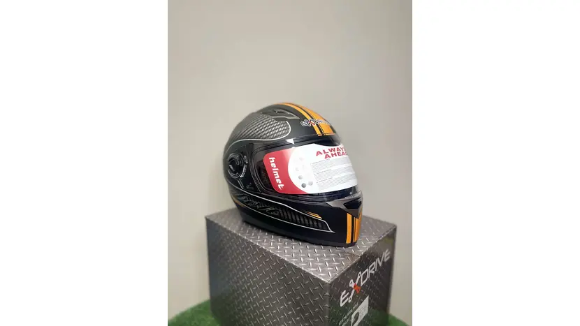 Мотошолом EXdrive EX-09 Carbon інтеграл чорний матовий розмір XL фото 5 купити в Україні