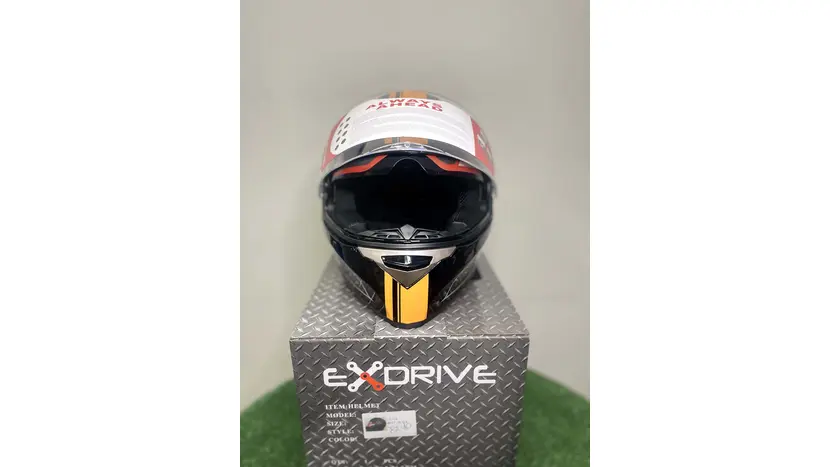 Мотошлем Eхdrive EX-09 Carbon интеграл черный глянец размер L, фото фото 4
