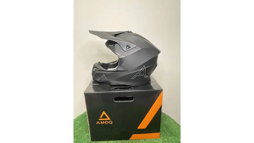 Мотошлем AMOQ Кроссовый Black Matt (Размер S), фото фото 10