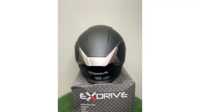 Мотошолом Exdrive EX-586 шолом півлицьовий + окуляри чорний матовий (Розмір L) фото 8 купити в Україні