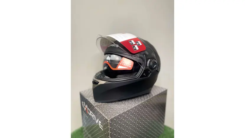 Мотошолом EXdrive EX-09 Matt Black розмір M фото 6 купити в Україні