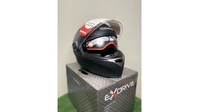 Мотошолом EXdrive EX-09 Matt Black розмір M фото 11 купити в Україні