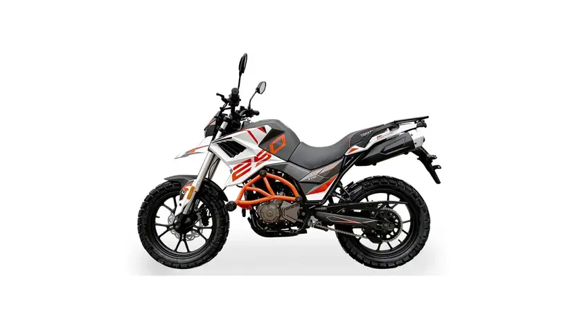 Мотоцикл TEKKEN 250 NEW Бело-оранжевый (DUAL SPORT) 171FMM, фото фото 4
