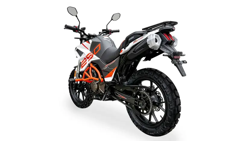 Мотоцикл TEKKEN 250 NEW Бело-оранжевый (DUAL SPORT) 171FMM, фото фото 5