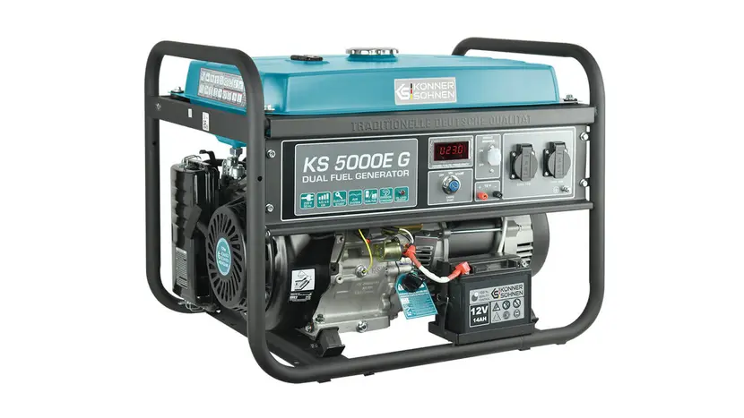Генератор двух топливный Könner&Söhnen KS 5000E G (газ, бензин), однофазный (230 В), 4.5 кВт, фото фото 3