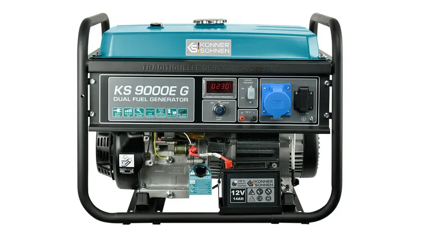 Генератор бензиновый Könner&Söhnen KS 9000E G (газ, бензин), однофазный (230 В), 6.5 кВт, фото фото 2