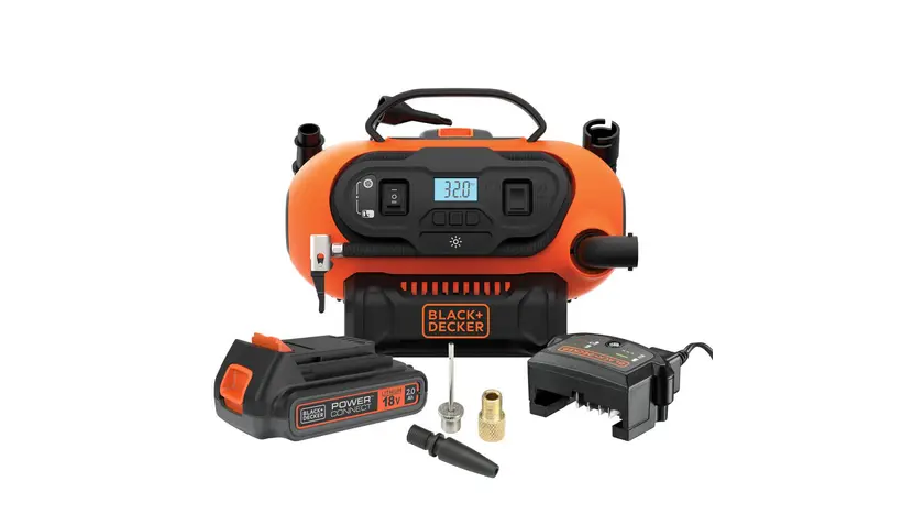 Компрессор автомобильный аккумуляторный BLACK + DECKER BDCINF18N, фото фото 2