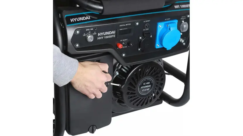 Генератор двухтопливный (газ/бензин) Hyundai HHY 10050FЕ+ГМ, однофазный (230 В), 8 кВт, фото фото 3