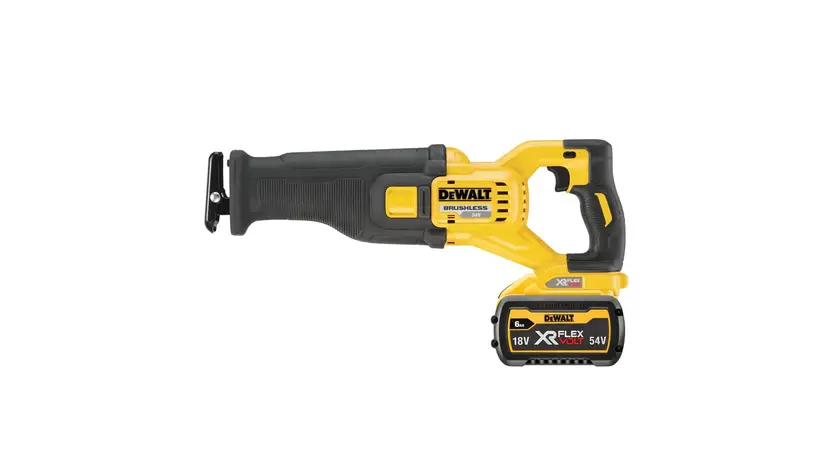Пилка шабельна акумуляторна DeWALT DCS389T2, 54В XR FLEXVOLT Li-lon 2 Аг, у валізі TSTAK фото 3 купити в Україні