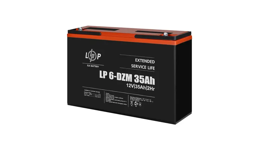 Тяговий свинцево-кислотний акумулятор Logicpower LP 6-DZM-35 Ah фото 2 купити в Україні