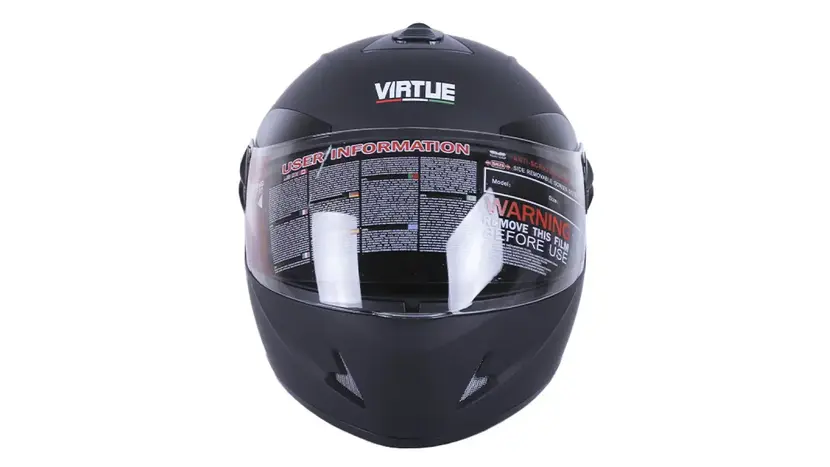 Мотошолом VIRTUE MD-800 чорний матовий size S фото 2 купити в Україні