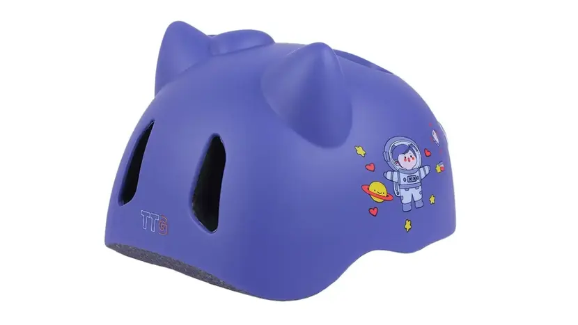 Шлем защитный детский TTG H-B002 фиолетовый size S, фото фото 3