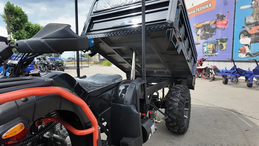 Вантажний Квадроцикл MotoZona Hummer 300 4x4 Самоскид (Чорний) фото 12 купити в Україні