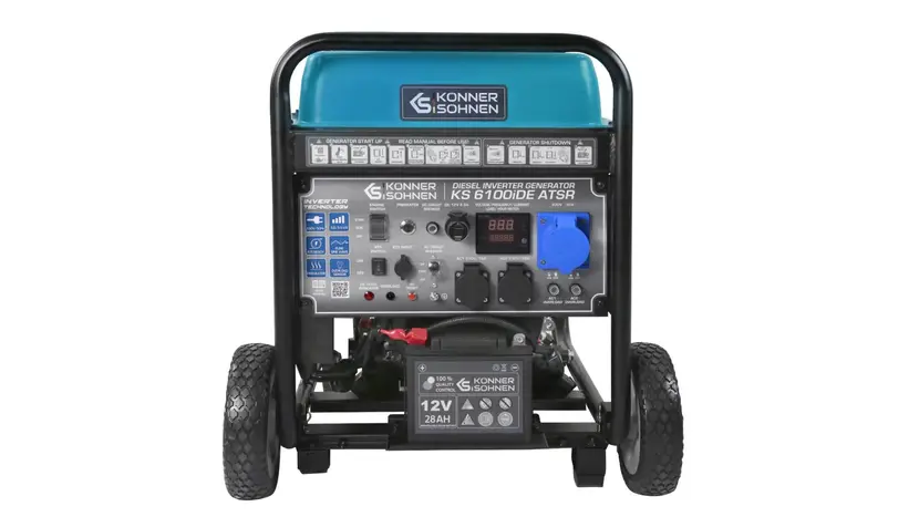 Генератор дизельный инверторный Konner&Sohnen KS 6100iDE ATSR, однофазный (230 В), 5.5 кВт, фото фото 4