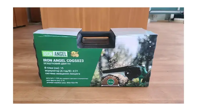 Акумуляторна ланцюгова міні-пилка Iron Angel CDGS023 фото 4 купити в Україні