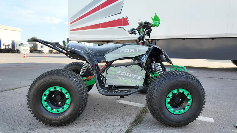 Электроквадроцикл Forte ATV1000I (1500W) Черно-Зеленый, фото фото 2